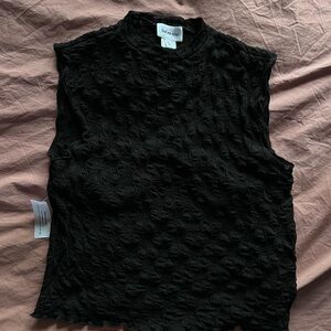 Find Me Now Black Mesh Second Skin Tank Top